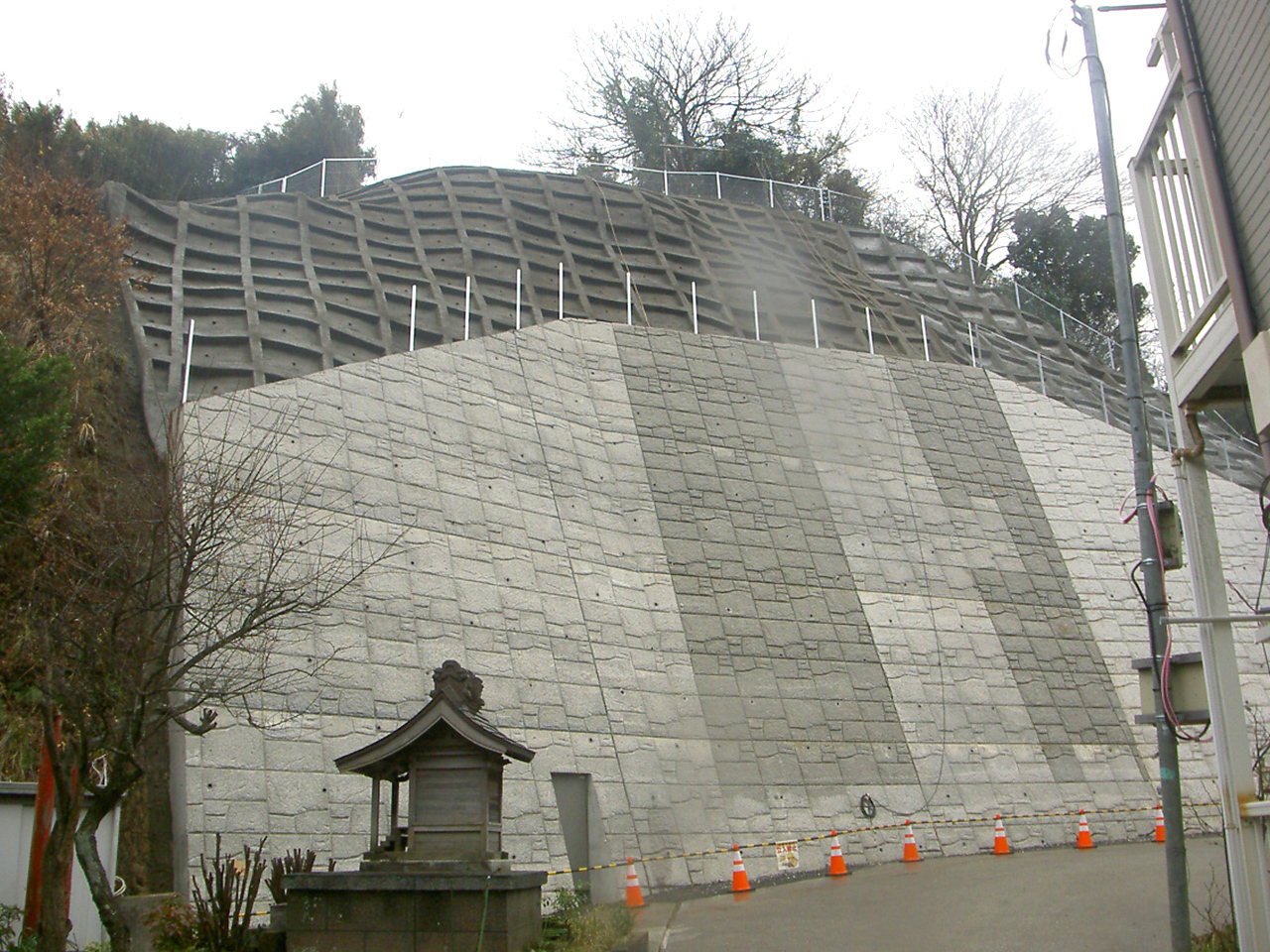 急傾斜地工事